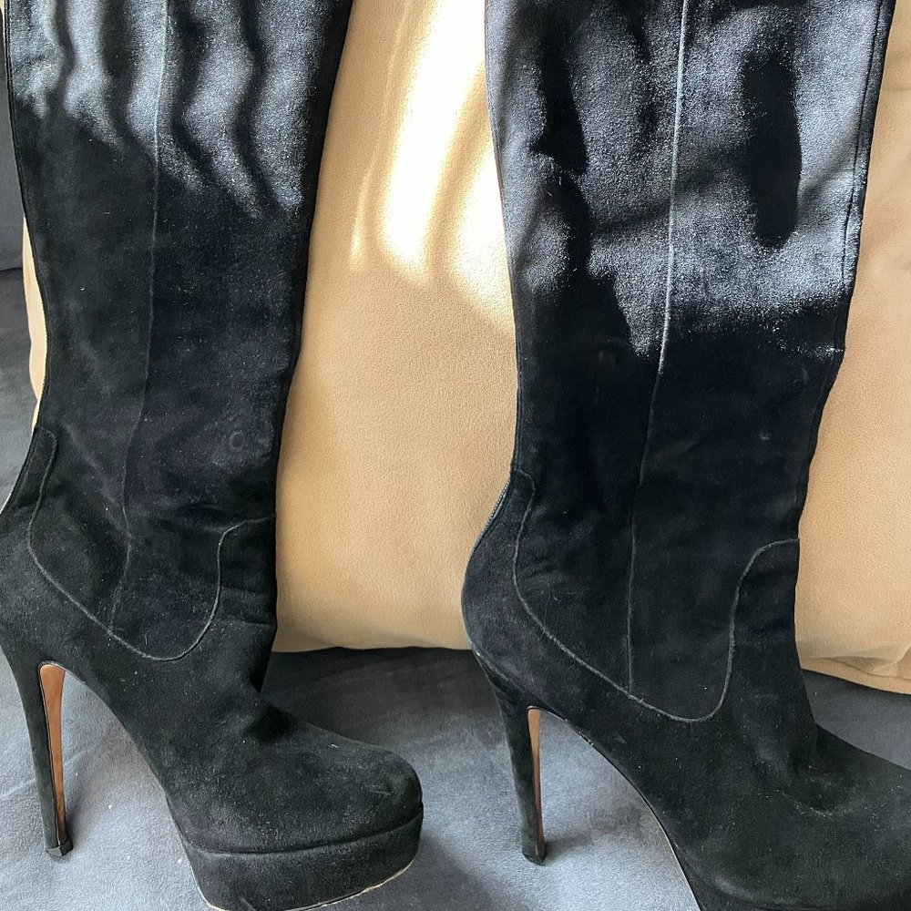 Black Suade LaFenice Venezia boots